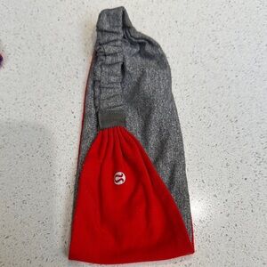 Lululemon Athletica Red and Gray Hairband